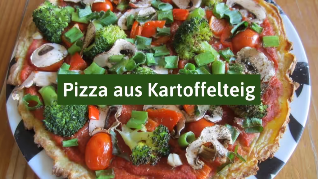 Pizza di patate con verdure