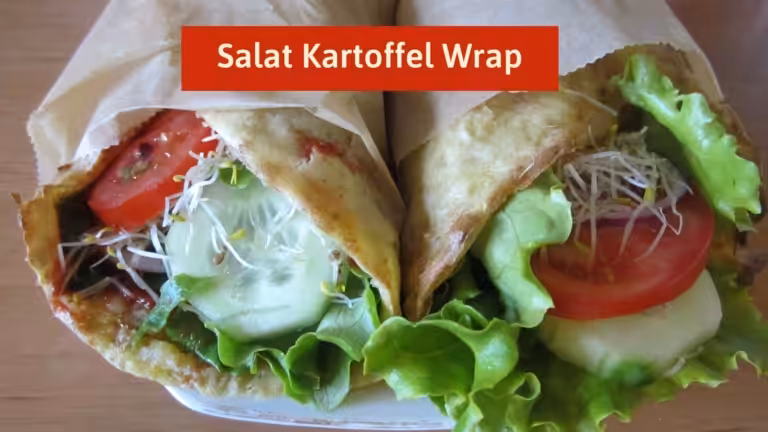 Rolled potato wraps filled with lettuce and sprouts