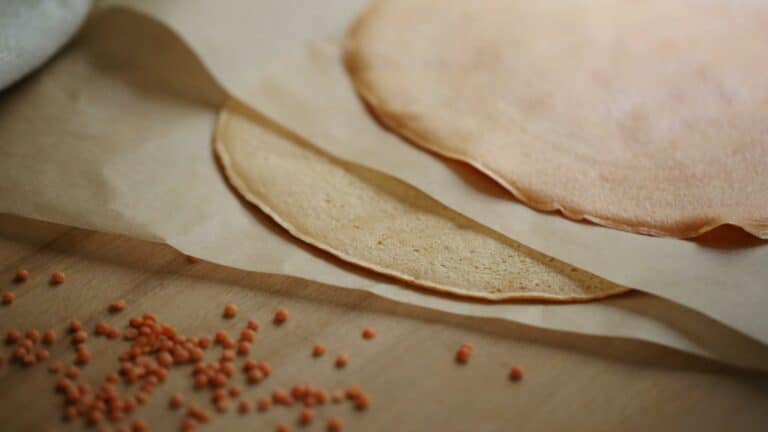 Red lentil tortillas according to Anthony William