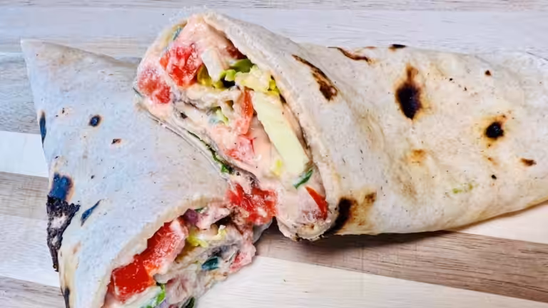 Porción de Dürüm con crema de anacardos