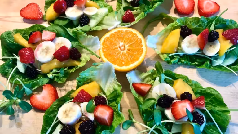 6 Brain Saver Wraps on wooden board