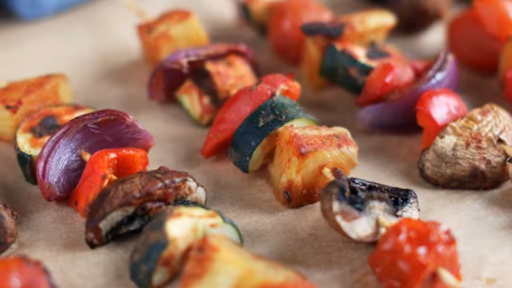 Vegetable and fruit skewers