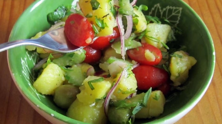 Bowl of Italian potato salad